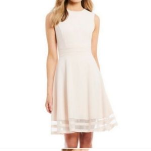 Calvin Klein NWT off white fit and flare dress sz10